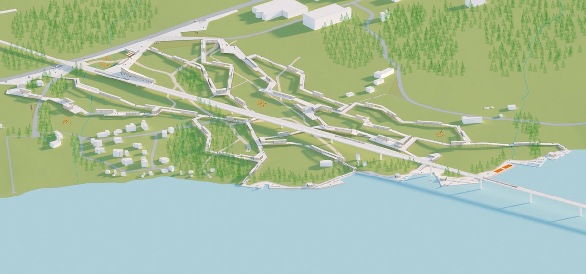 Propuesta para el concurso Europan 16 en Karlskoga (Suecia), por Crudo Arquitectura