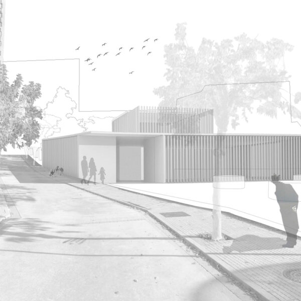 Vista lateral para la reforma del Cap de Sant Feliu de Codines, por Crudo Arquitectura