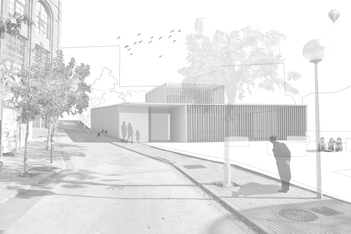 Vista lateral para la reforma del Cap de Sant Feliu de Codines, por Crudo Arquitectura