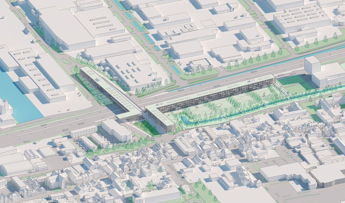 Propuesta para el proyecto de Europan 17 en Waalkwijk, Suecia, por Crudo Arquitectura