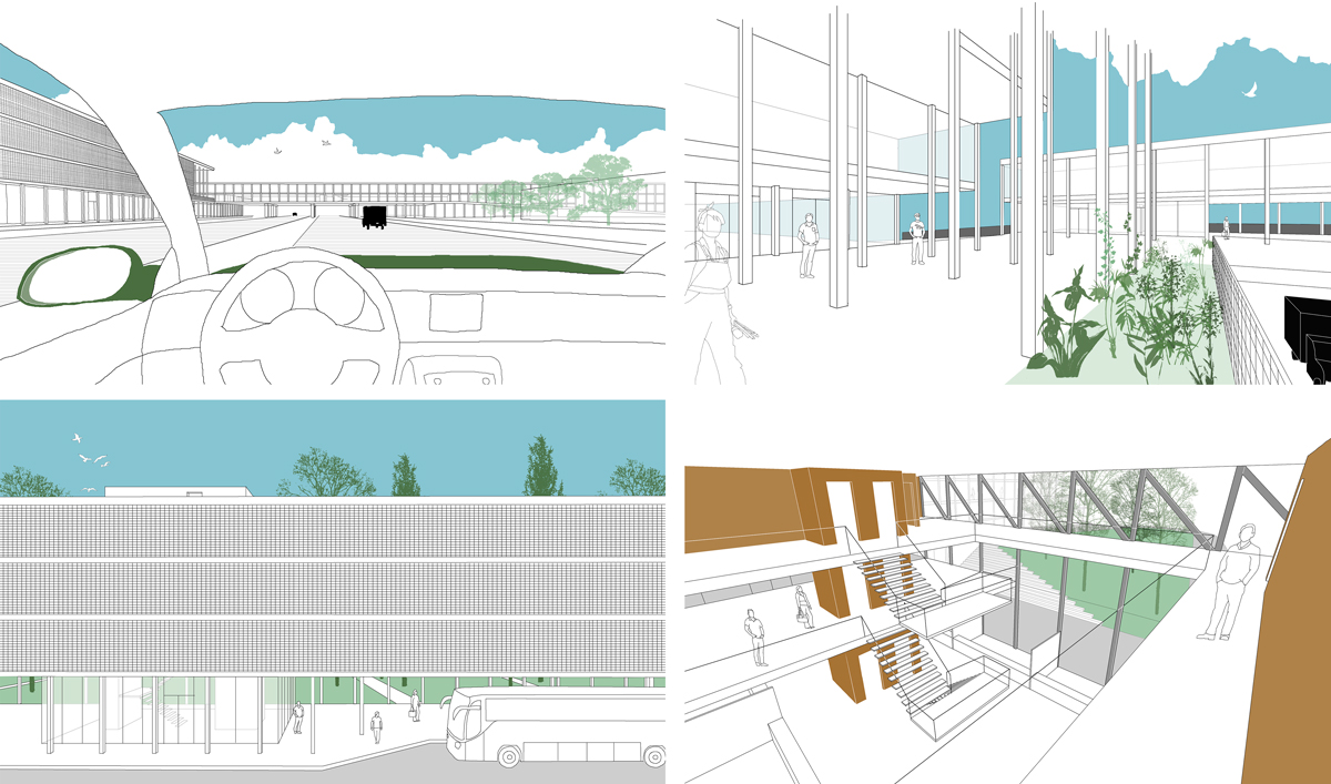Propuesta para el proyecto de Europan 17 en Waalkwijk, Suecia, por Crudo Arquitectura