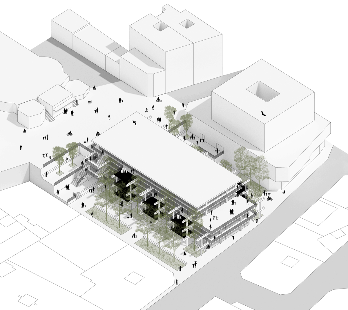 Propuesta para la reforma del Mercado de Ponteareas (Pontevedra), por Crudo Arquitectura