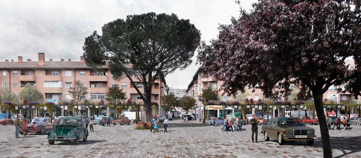 Reforma de la Plaza de los Belgas, en Collado Villalba, por Crudo Arquitectura