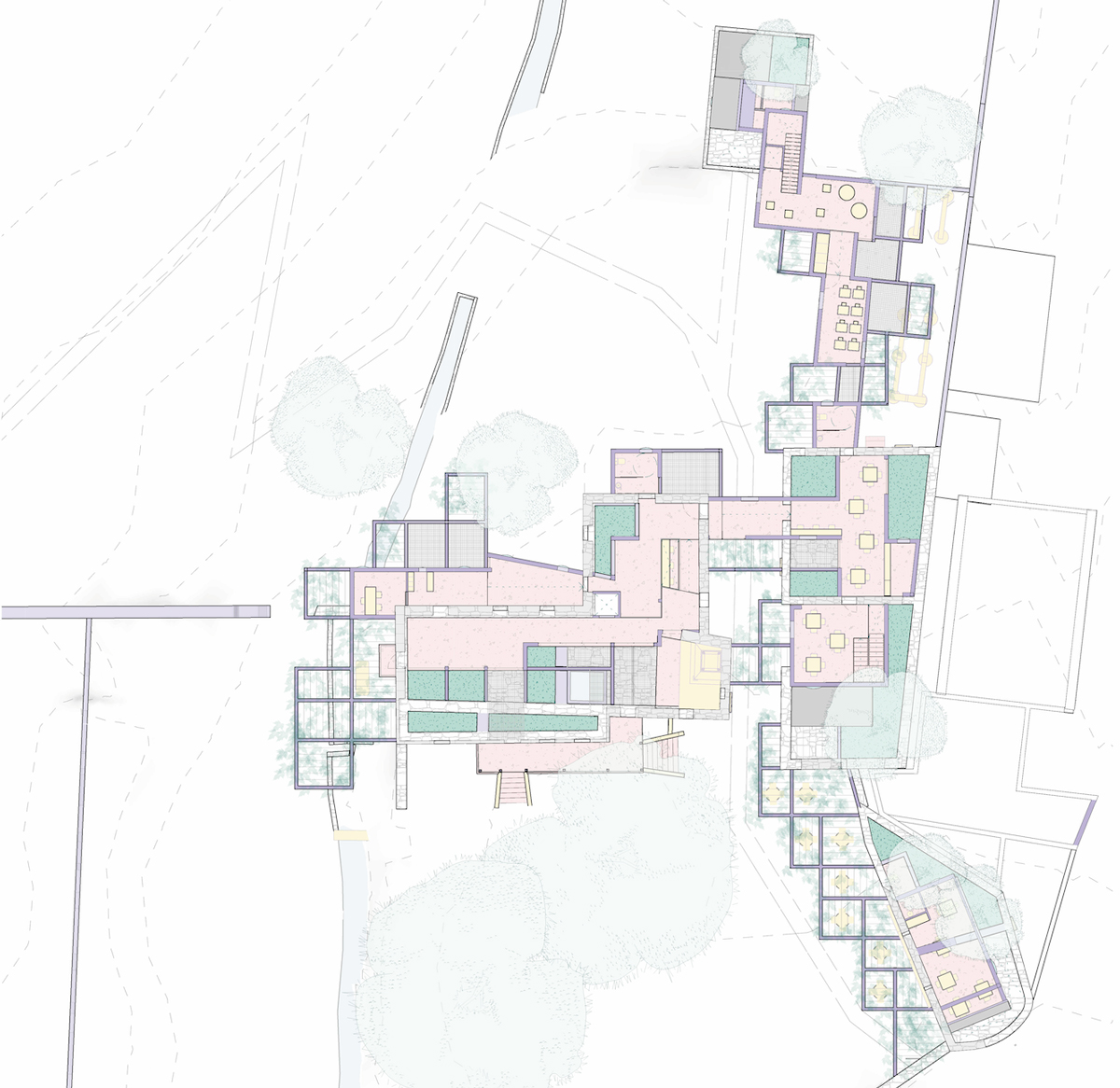 Plano de la reforma de Casa da Parda, en Meis, de Crudo Arquitectura