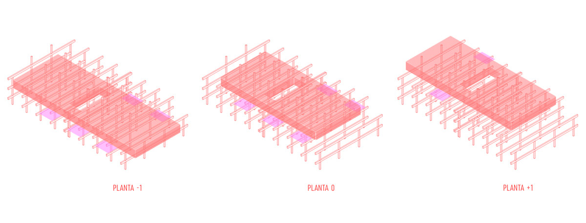 Detalle constructivo del Proyecto para el Mercado de Ponteareas, de Crudo Arquitectura